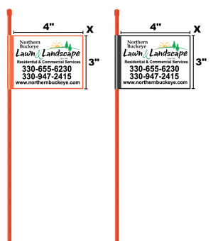 4" x 3" Driveway Marker Flags - Image 3