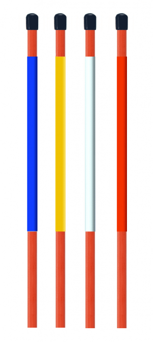 4' x 1/4" Custom Color Markers with Cap and Reflector - Image 3