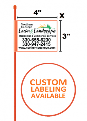 4" x 3" Driveway Marker Flags
